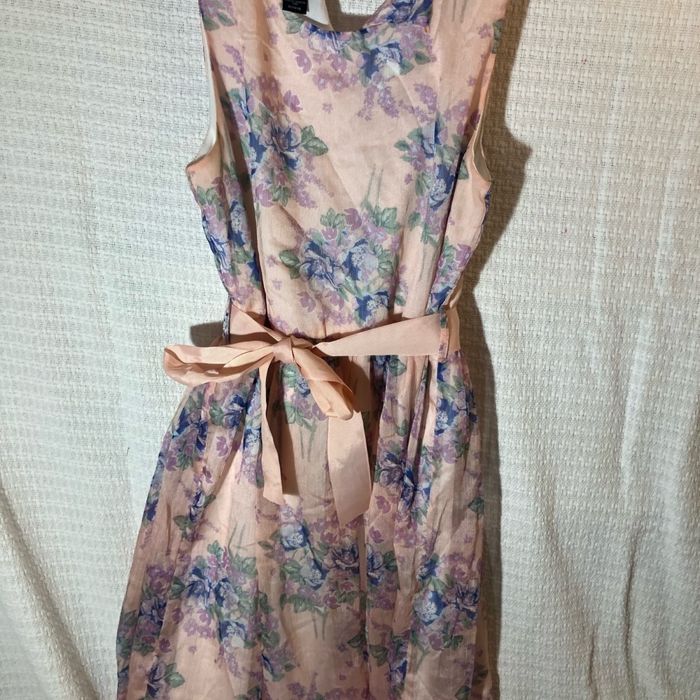 Route 66 Floral Kids Dress - Pink and Purple